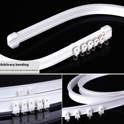 Curtain Track Hook Curved Rail Punching Fixed