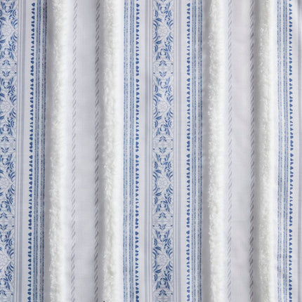 Room and Decor Poly Printed Curtain Panel, Tufted Stripe, 50x95