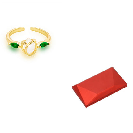 Rotating rose ring box