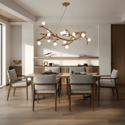 Restaurant Chandelier Decorative Tree Branch Lights Zen Japanese Wabi-