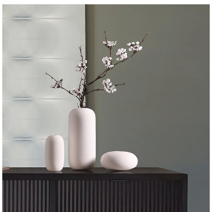 Ceramic Vase Set of Three Modern Minimalist Home Decor Vases