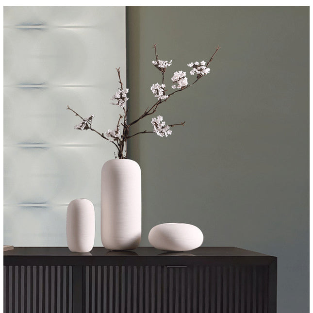 Ceramic Vase Set of Three Modern Minimalist Home Decor Vases