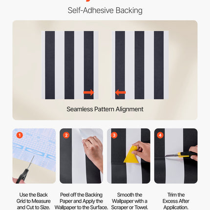 Peekaboo Studio Peel and Stick Wallpaper - Waterproof, Easy to Clean,
