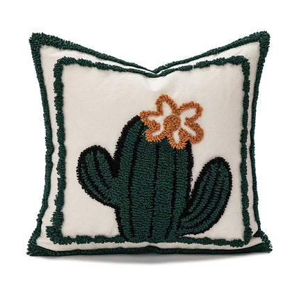 Loop Velvet Embroidered Sofa Cushion Cover