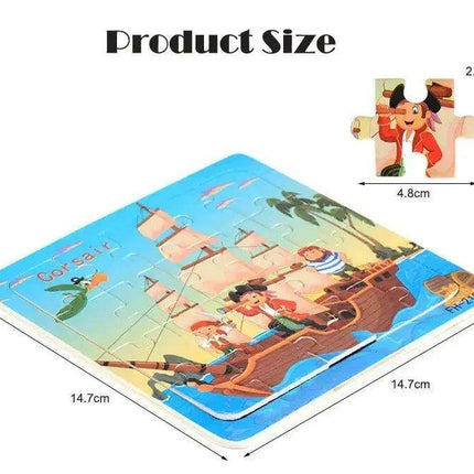 Montessori Interactive 3D Wooden Puzzle - Engaging Learning Toy for Young Adventurers