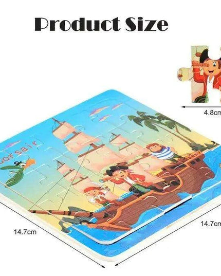 Montessori Interactive 3D Wooden Puzzle - Engaging Learning Toy for Young Adventurers