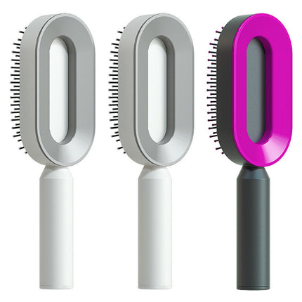 Self Cleaning Hair Brush For Women One-key Cleaning Hair Loss Airbag M