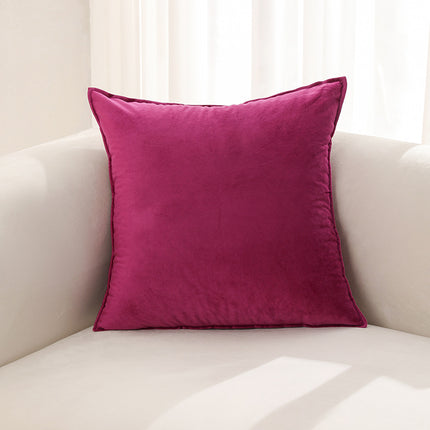 Dutch Velvet Throw Pillow Cover With Piped Trim Solid Color