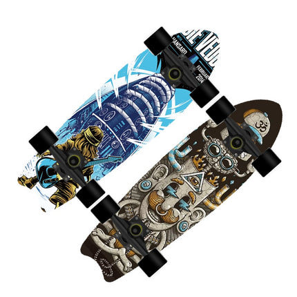 Single Warped Brush Street Board Fishtail Skateboard Maple Deck