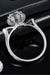 Opulent Lab-Diamond Sterling Silver Ring - Graceful Elegance Package