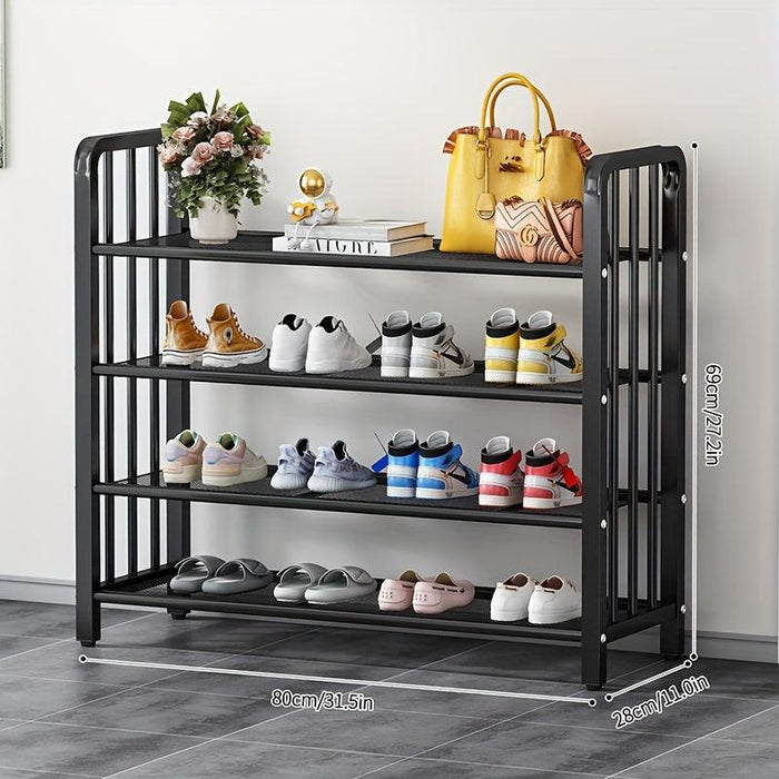 Elegant Metal Shoe Organizer for 12-20 Pairs: A Chic Storage Solution for Every Room