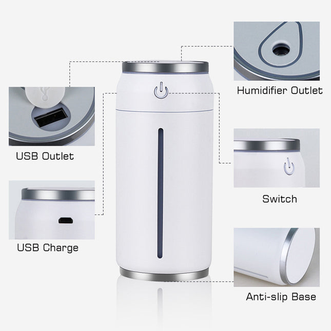 Peekaboo Studio 220ML Mini USB Car Humidifier & Aroma Diffuser