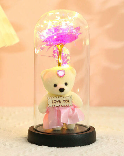 Colorful Gold Foil Flower Color GoldWith Lights Christmas Gift