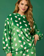 Green Santa Claus Head