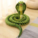 Realistic Python Pit Viper Plush Toy - Educational Cobra Stuffed Animal for Home Decor and Play