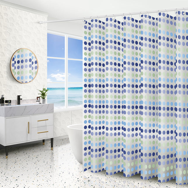 Peekaboo Studio Square Shower Curtain - Water-Resistant & Easy Clean