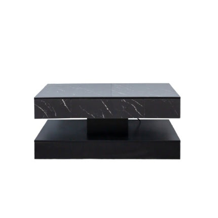 Peekaboo Studio 6.93" High LED Modern Coffee Table with Color Changing