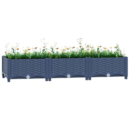 Peekaboo Studio Raised Bed 120x Polypropylene - Durable, Weather-Resis