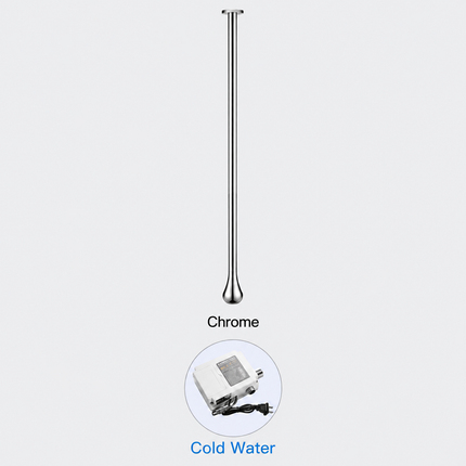 Ceiling-Mounted Sensor Bathroom Faucet - Solid Brass, Customizable Length