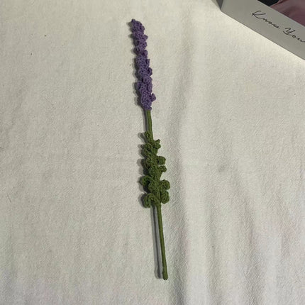 Peekaboo Studio Hand-Woven Lavender Artificial Flower - Wool & Realist