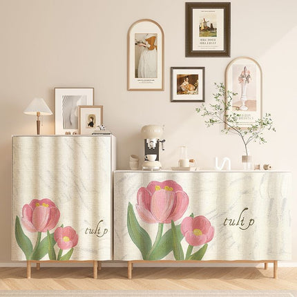Punch-free Cabinet Shade Curtain Kitchen Door Curtain