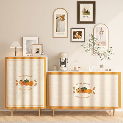 Punch-free Cabinet Shade Curtain Kitchen Door Curtain