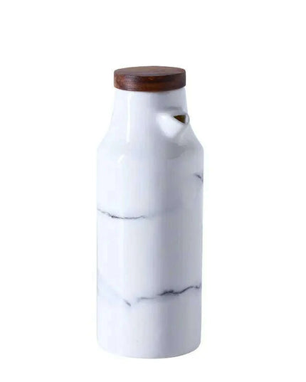 Marble Ceramic Oil and Vinegar Sauce Pot Dispenser
