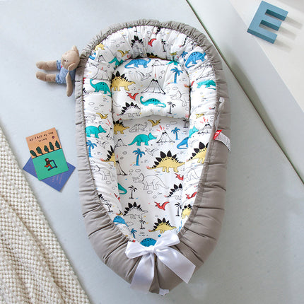 Peekaboo Studio Portable Foldable Newborn Bed with Removable Cover