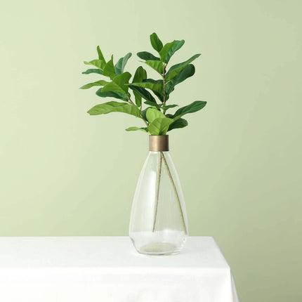 AliKopy 25" Green Artificial Fiddle Leaf Branches - Set of 2, Realisti