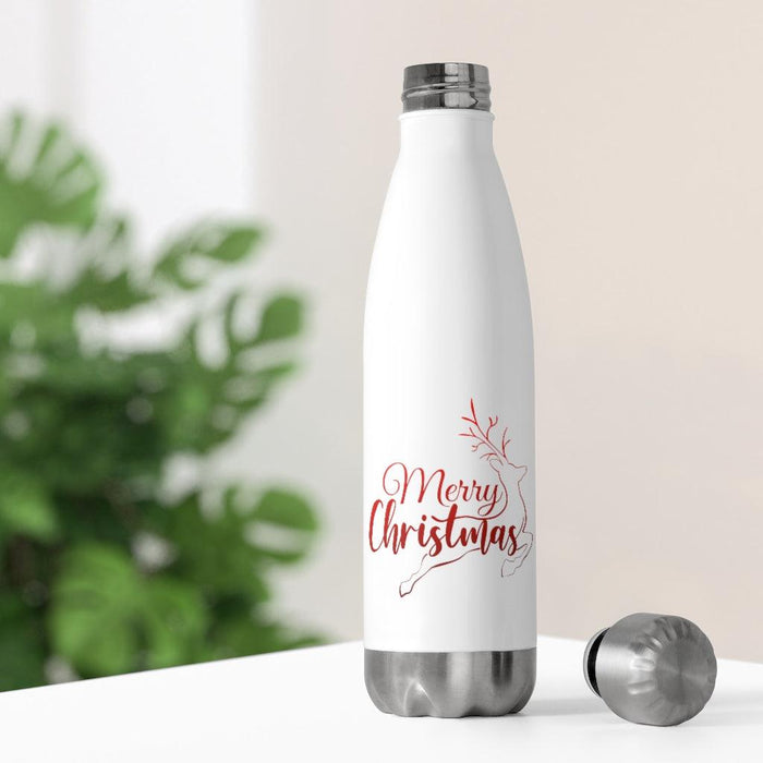 Eco-Friendly Merry Christmas Deer Stainless Steel Travel Bottle