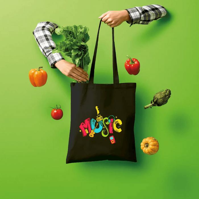 Eco-Friendly Music Life Cotton Tote Bag
