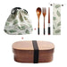 Eco-Friendly Wooden Bento Lunch Box for School Kids' Outings