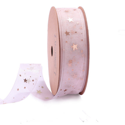 Bronzing Organza Ribbon – Gift & Cake Box Packaging, 15 Designs