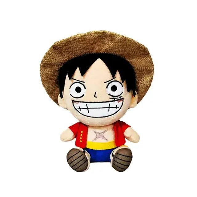 Adorable Anime Character Plush Dolls - Luffy, Chopper, Ace & Law - 25CM Figures Gift Set