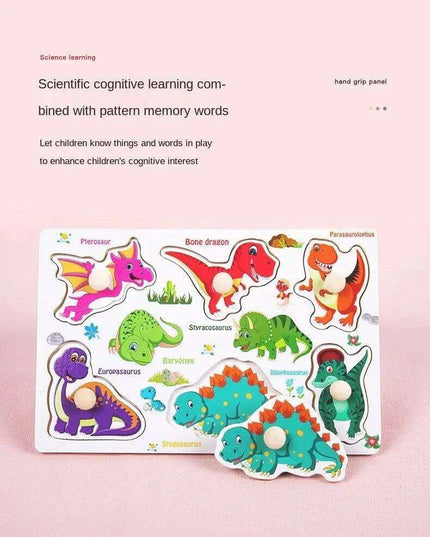 Interactive Montessori Wooden Puzzle Set - Fun Learning Toy for Early Childhood Development