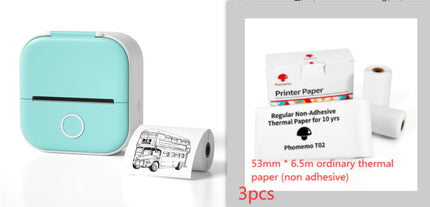Portable Mini Thermal Label Printer Home Photo Printer Student Wrong Q
