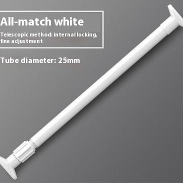 Peekaboo Studio Punch-Free Retractable Shower Curtain Rod - Adjustable