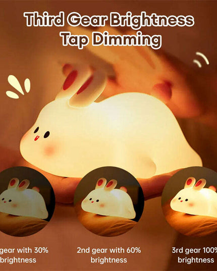 Bunny Glow: Touch LED Night Light for Kids