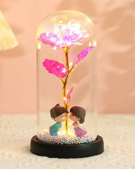 Colorful Gold Foil Flower Color GoldWith Lights Christmas Gift