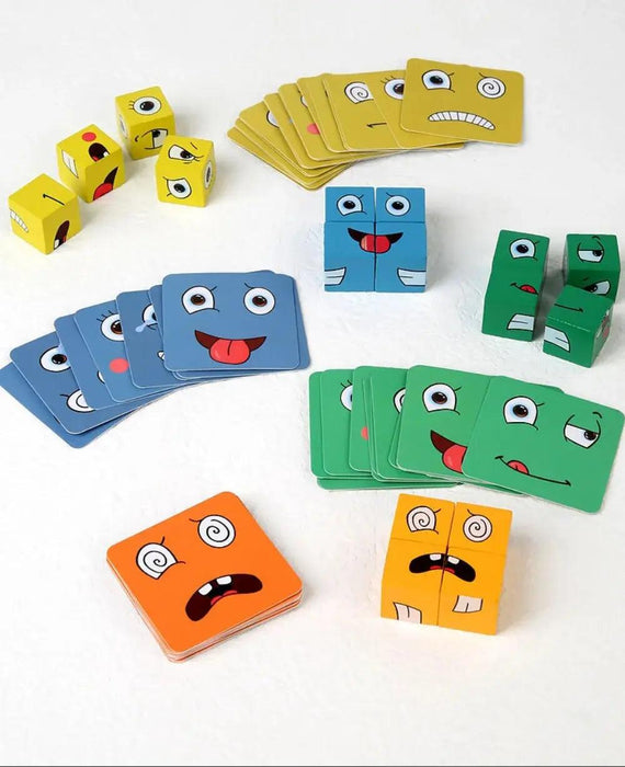 Emoticon Adventure Cube Puzzle: Interactive Learning Game for Children