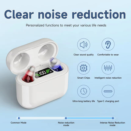 In-Ear Digital Hearing Aid — 12hr, Type-C, 4 Colours, 1–3 Units | Très Elite