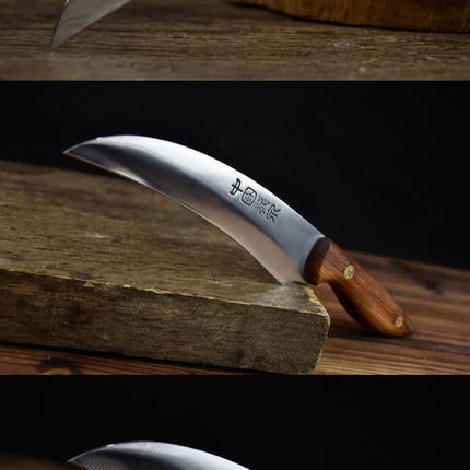 Fruit Paring Knife With Rosewood Handle And Brass Fittings 7Cr17MOV