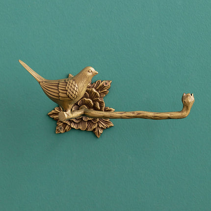 Copper Bird Curtain Tieback Hook | Left or Right