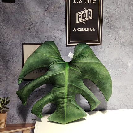 Peekaboo Studio Tropical Plant Leaves Pillow - Soft Fabric & Vibrant D