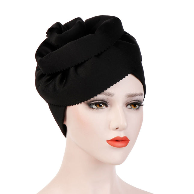 Peekaboo Studio Oversized Flower Bandana Hat - Stylish Side Plate Desi