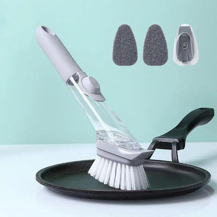Eco-Friendly Automatic Dish Brush with Extended Handle for Effortless Cleaning