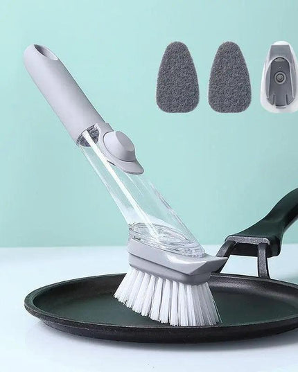 Eco-Friendly Automatic Dish Brush with Extended Handle for Effortless Cleaning