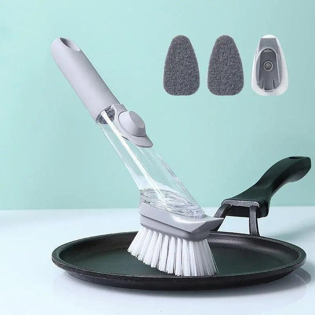 Eco-Friendly Automatic Dish Brush with Extended Handle for Effortless Cleaning