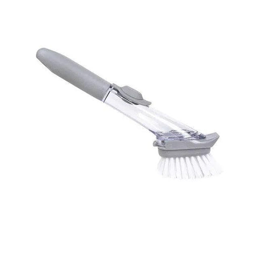 Effortless Long Handle Sponge Dish Washing Brush with Automatic Liquid Dispenser for Quick and Eco-Friendly Cleaning