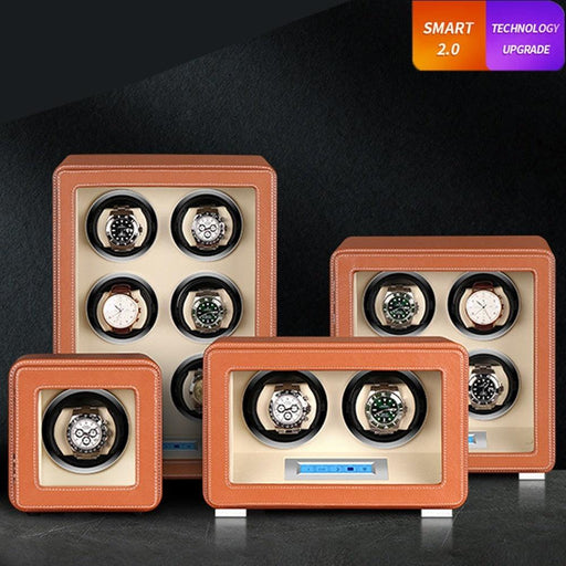Elevate your watch collection with the Elegant Botanica Automatic Watch Winder Safe Box.